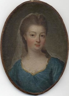 Portrait of the Duchess of Bourbon, Louise-Françoise de Bourbon, Mademoiselle de Nantes by Jean-Marie Ribou