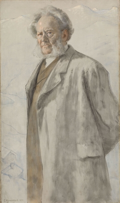 Portrait of the Poet Henrik Ibsen by Erik Werenskiold