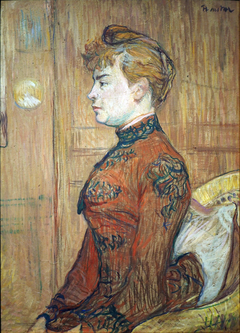 Portrait Study of a Woman in Profile by Henri de Toulouse-Lautrec