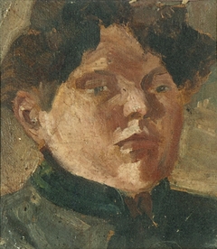 Portret van Agnita Feis by Theo van Doesburg