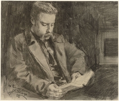 Portret van Engelbert van Bevervoorde, slotvoogd van Muiden by Jan Toorop