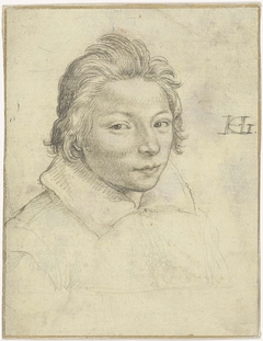 Portret van Hendrick Micker of Mikker by Hendrick Goltzius