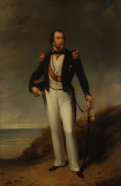 Portret van Koning Willem III (1817-1890) by Nicolaas Pieneman