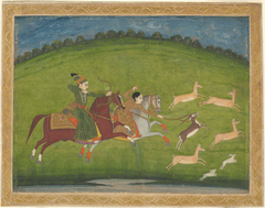 Prince and Princess Hunting Blackbuck by Anonymous