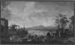 Rast auf der Hirschjagd by Philips Wouwerman