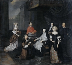 Reception of the Dutch ambassador Hieronymus van Beverningk by the Spanish queen-regent Maria-Anna of Austria, 2 March 1671 by Caspar Netscher