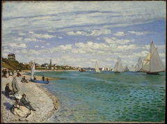 Regatta at Sainte-Adresse by Claude Monet