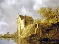 River Landscape with a Ruin by Jan van Goyen