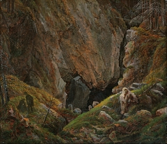 Rock Canyon in the Harz by Caspar David Friedrich