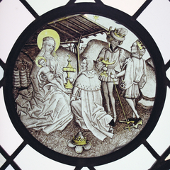 Roundel with Adoration of the Magi by Anonymous