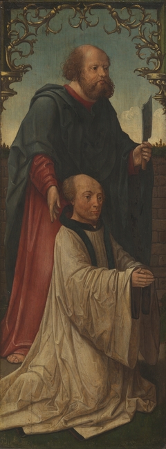 Saint Matthias (?) and a Donor; Saint Andrew (reverse) by Jacob Cornelisz van Oostsanen