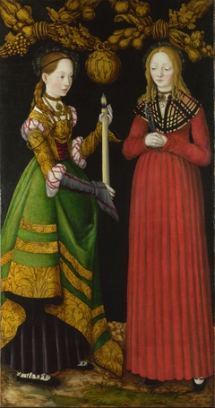 Saints Genevieve and Apollonia by Lucas Cranach the Elder