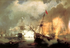 Sea battle at Navarino on October 20 1827 by Ivan Ayvazovsky