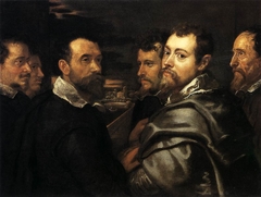 Self-portrait in a circle of friends from Mantua by Peter Paul Rubens