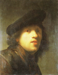 Self-portrait with a Gorget and Beret (MOA) by Rembrandt