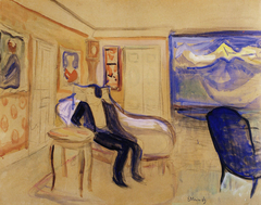 Set Design for Henrik Ibsen's "Ghosts" by Edvard Munch