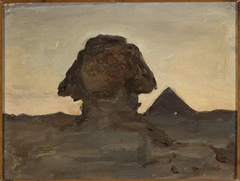 Sphinx by the moonlight. From the journey to Egypt by Jan Ciągliński