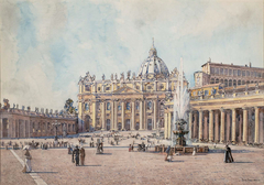 St. Peter's, Rome by Edward Darley Boit