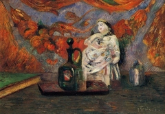 Still Life with Carafon and Figurine by Paul Gauguin