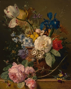 Still Life with Flowers by Georgius Jacobus Johannes van Os