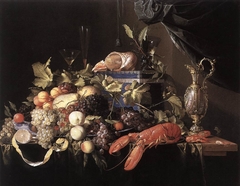 Still Life with Fruit and Lobster by Jan Davidsz. de Heem