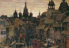 Street in Kitay-Gorod. The beginning of the XVII century, 1900 by Apollinary Vasnetsov