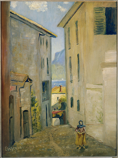 Street in Lugano by Louis Eilshemius