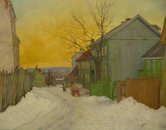 Street in Oslo by Harald Sohlberg