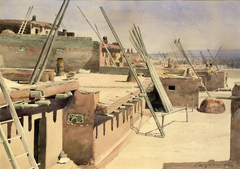 Street in the Pueblo of Zuni, New Mexico by De Lancey Gill