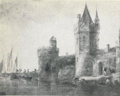 Stronghold at a waterside by Jan van Goyen