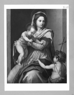 Teh Virgin With child and Infant St. John by Andrea del Sarto