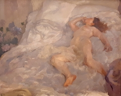 The Big Bed by Alfred Philippe Roll