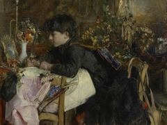 The birthday by Antonio Mancini