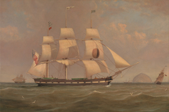 The Black Ball Line Packet Ship 'New York' off Ailsa Craig by William Clark