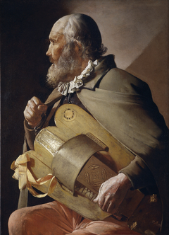 The Blind Hurdy-Gurdy Player by Georges de La Tour