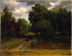 The Crossroads of the Eagle?s Nest, Fontainebleau Forest by Charles-François Daubigny