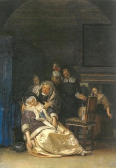 The doctor's visit, after Frans van Mieris by Karoline Luise von Baden