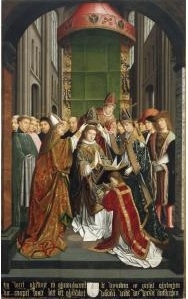 The Enthronement of Saint Romold as Bishop of Dublin by Master of the Youth of Saint Romold