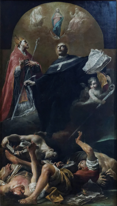 The Immaculate Conception with St. Anselm and St. Martin by Giuseppe Crespi