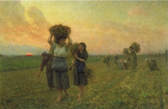 The Last Gleanings by Jules Breton