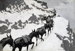 The Mule Pack by Frederic Remington