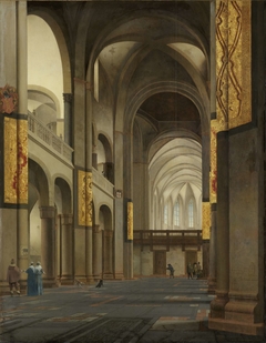 The Nave and Choir of the Mariakerk in Utrecht by Pieter Jansz Saenredam