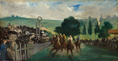 The Races at Longchamp by Edouard Manet