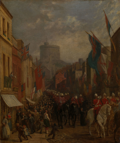 The Return of the 2nd Life Guards to Windsor, 20 October 1882 by Victor Milton Corden