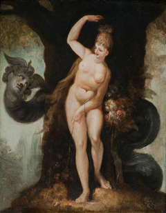 The Serpent tempting Eve (Satan's first address to Eve) by Johann Heinrich Füssli