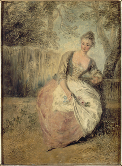 The Worried Lover by Antoine Watteau