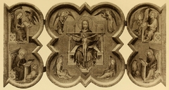 Triptych with the Holy Trinity and Four Evangelists by Anonymous