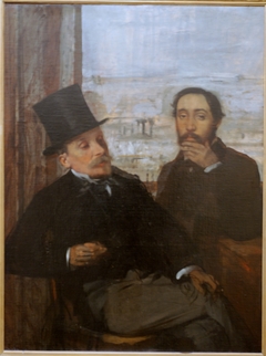 Degas et Evariste de Valernes by Edgar Degas