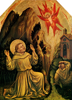 Saint Francis receives the Stigmata by Gentile da Fabriano