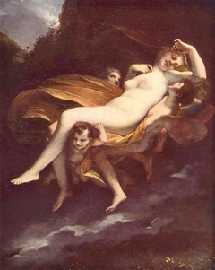 Psyché enlevée par les zéphirs by Pierre-Paul Prud'hon